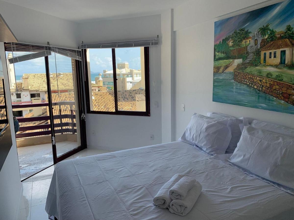 Apartamento Com Vista Do Mar Em Residencial Com Piscina ฟลอเรียนอโปลิส ภายนอก รูปภาพ
