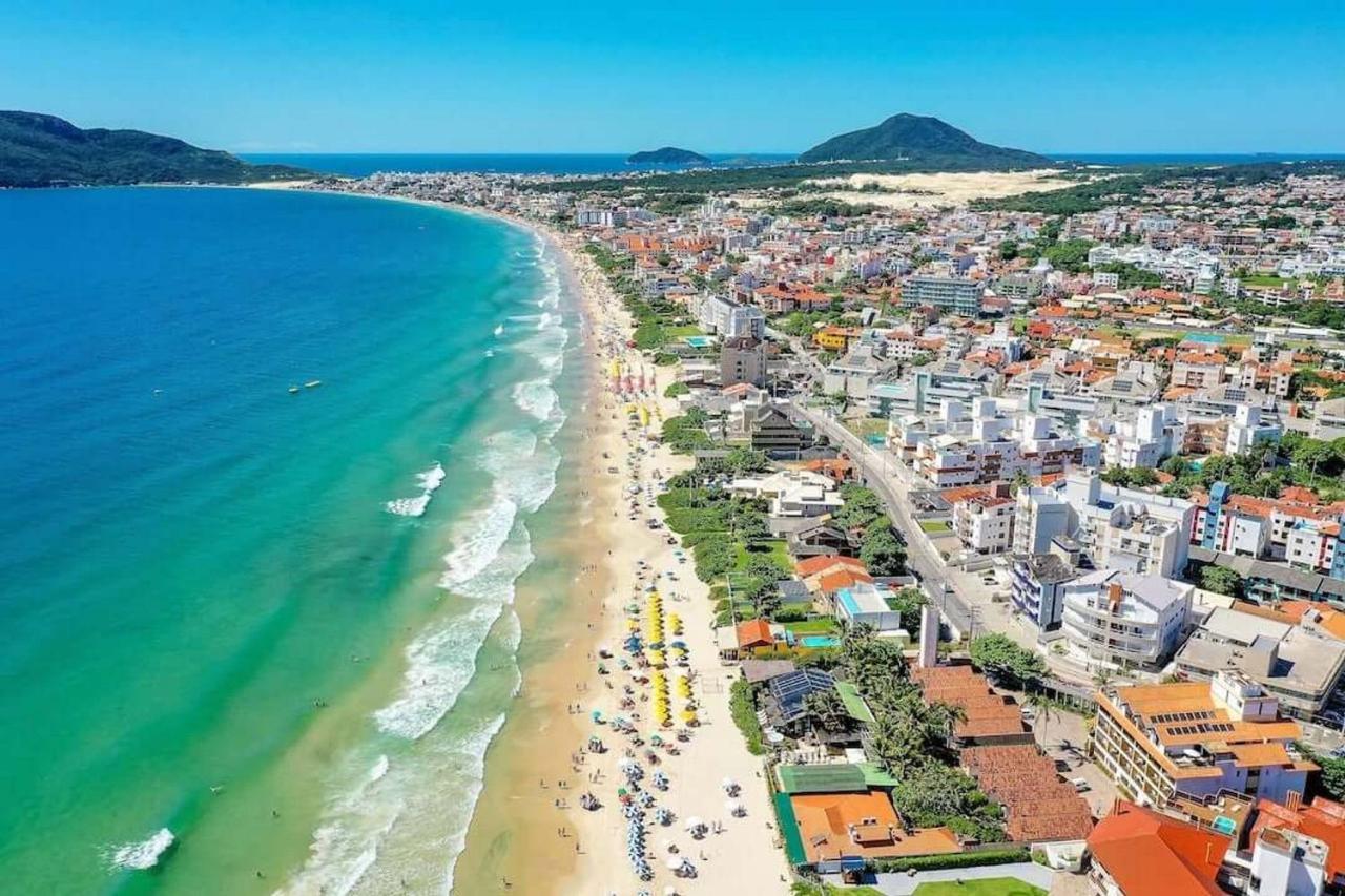 Apartamento Com Vista Do Mar Em Residencial Com Piscina ฟลอเรียนอโปลิส ภายนอก รูปภาพ