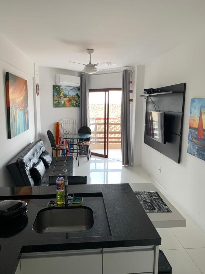 Apartamento Com Vista Do Mar Em Residencial Com Piscina ฟลอเรียนอโปลิส ภายนอก รูปภาพ