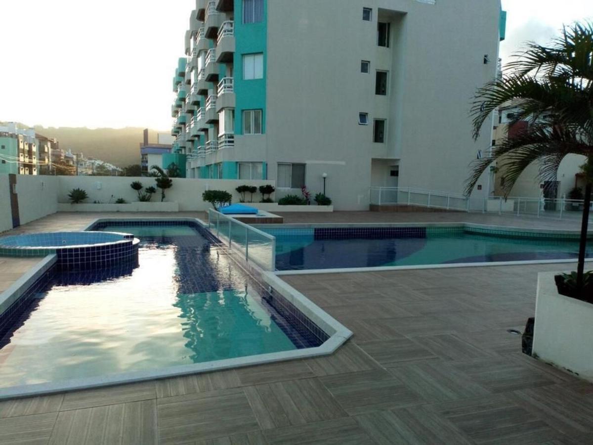 Apartamento Com Vista Do Mar Em Residencial Com Piscina Apartment ฟลอเรียนอโปลิส ภายนอก รูปภาพ